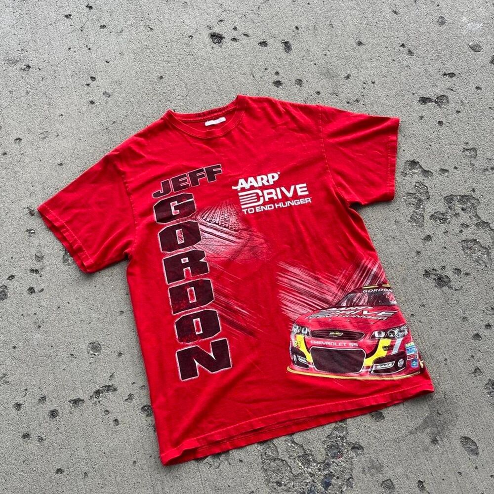 Nascar Jeff Gordon AOP Streetwear Y2K Graphic Tee Shirt